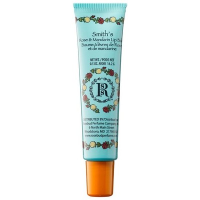 Rose Lip Balm Mandarin Infused Heals Chapped Skin 0.5 oz Rosebud Perfume Co