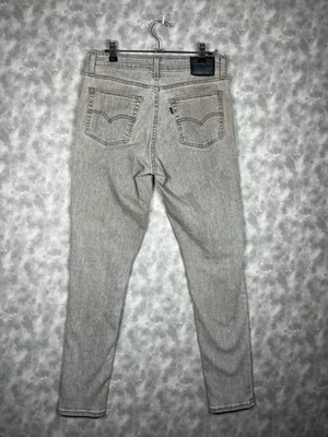 LEVI'S 721  High-Rise Skinny Black Denim 30x30 Jeans Women's Acid Wash