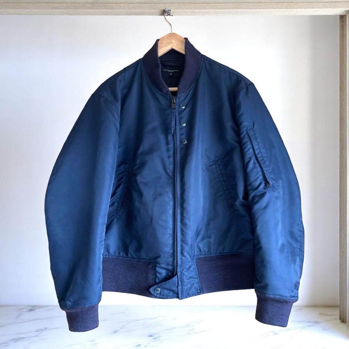 ジャケット・アウター Engineered Garments 00s Military Jacket Engineered Garments MA-1 Military Jacket Navy Size S Used | eBay