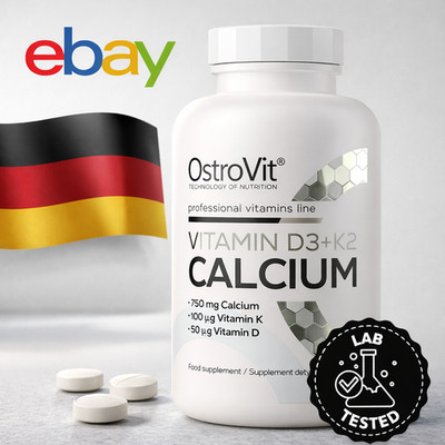 OstroVit Vitamin D3 K2 Calcium 90 Tabletten 2000 IE MK7 750mg KnochenZahn Muskel