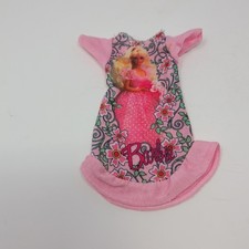 Vintage 90s Barbie Doll Sized Pink Nightgown Pajama Pink