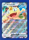 Meowth ex 062/088 Me03: Perfect Order Pokemon TCG NM