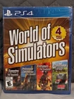 World of Simulators PS4 Farming, Construction, firefighters,forestry  sealed