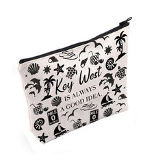 POFULL Florida Verano Regalo Key West Siempre Es Una Buena Idea Bolsa de Cosméticos Llave Nosotros...