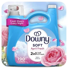 Downy Liquid Laundry Fabric Softener and Conditioner, April Fresh Scent,140fl