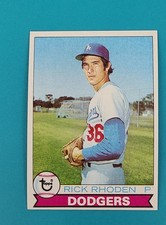 1979 Topps #145 Rick Rhoden Los Angeles Dodgers BASEBALL Card I9
