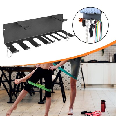 Home Gym Storage Rack Langhantelständer für Übungsbänder Hebegurte Ketten