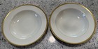 2 LENOX RIM SOUP/PASTA/DESSERT BOWLS 8 1/2" Gold encrusted rim early green mark — photo 1