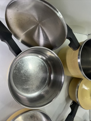 VTG Townhouse By West Bend Cookware Set 8 Piece Pots Saucepans Fryers Lids - Picture 4 of 12