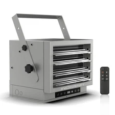 5000W Electric Garage Heater with Remote Ceiling Mount Fan Forced Shop Heater