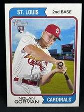 Nolan Gorman RC Rookie 2023 Topps Heritage #19 St. Louis Cardinals Baseball MLB