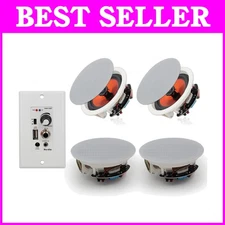 Bluetooth Ceiling Speakers 600W 2-Way Flush Mount