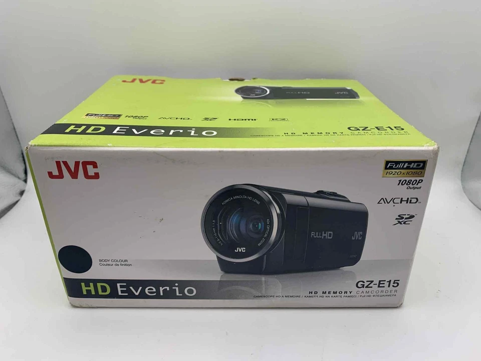 JVC Everio GZ-E15BEK Black 2.7" Display 1.5MP Full HD 40x Optical Zoom Camcorder - Image 3 of 4