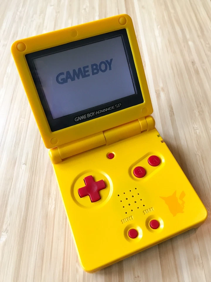 NEW Nintendo Game Boy Advance GBA SP Custom Pikachu Yellow System AGS 001 - Image 2 of 2