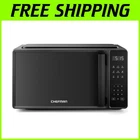 Space-Saving 700W Microwave - 6 Cooking Presets, Black