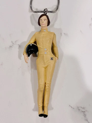 CHANEL Collana Ciondolo Coco Noir n.5 Charm Nero Gioielli NUOVO Motociclista Signora