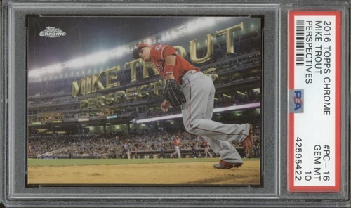 2016 Topps Chrome Perspectives #PC16 Mike Trout Gem Mint PSA 10