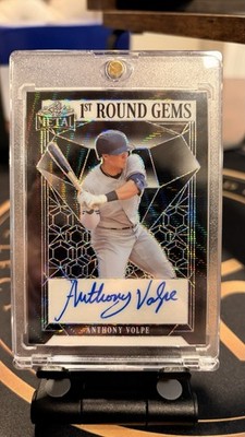 Leaf 2023 Metal 1st Round Gems Anthony Volpe Auto Yankees 1RG-AV2 6/6