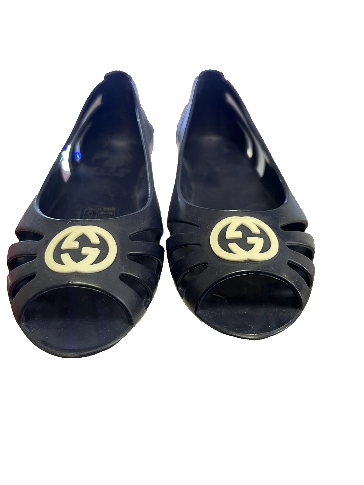 Zapatos planos de goma para niñas Gucci