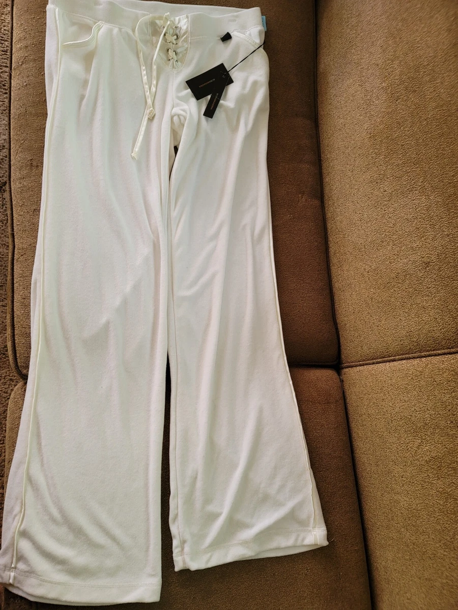 NWT BCBG MAXAZRIA Women's Soft White Lounge Pants Sz Large