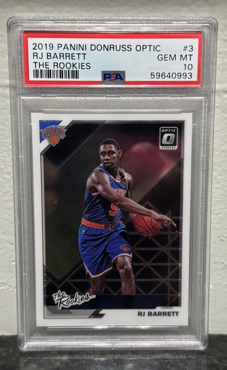 RJ Barrett 2019-20 Donruss Optic The Rookies #3 RC PSA 10 GEM MINT