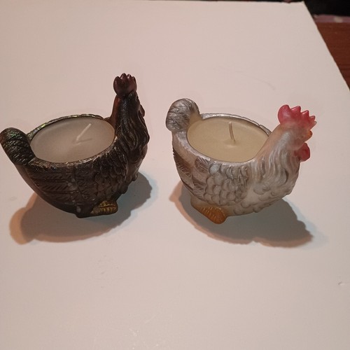 Kerze in Hahnform Hühnerliebhaber 2 Stück Handarbeit Bienenwachs wiederverwendbar Cont. - Bild 8 von 14