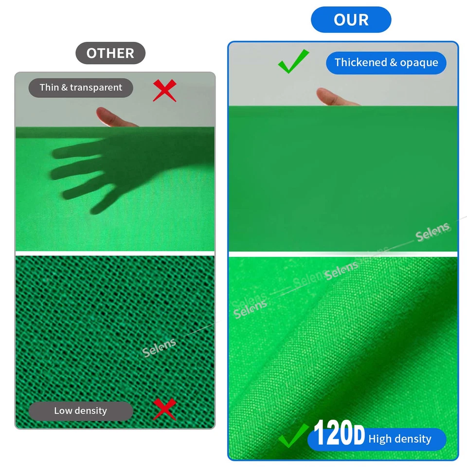 10FT 20FT Muslin Photo Backdrop Screen Photography Cotton Background Studio - Image 4 of 4