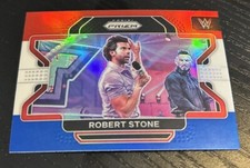 2022 Panini Prizm WWE Robert Stone Red White & Blue Prizm