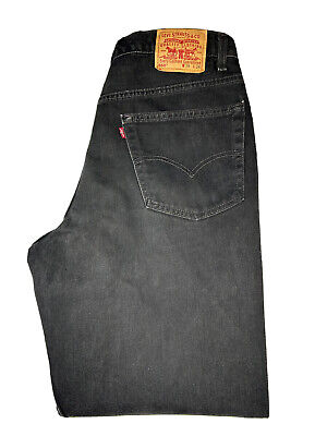 Vintage USA Made Levis 550 Relaxed Fit Jeans Mens 38x34 Black Fade Black  Wing | eBay