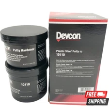 DEVCON 10110 PLASTIC STEEL PUTTY (A) 1 lb. Kit New Sealant Epoxy Putty