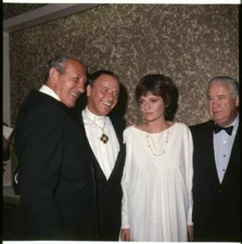 Frank Sinatra Jacqueline Bisset 1968 candid Original 2.25 x 2.25 Transparency