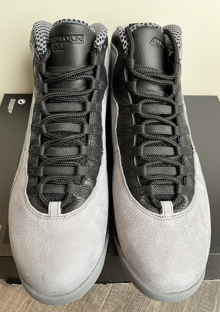 Nike Air Jordan Retro 10 Cool Grey Infrared Black 310805-023 Men's