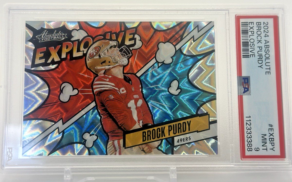 2024 Absolute Brock Purdy Explosive (SSP) CASE HIT! #EX-BPY PSA 9 49ers