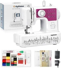 Kylinton Portable Multi Function Sewing Machine White & Rose Red FAST SHIP!