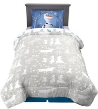 Disney Frozen "Olaf" Kids 2pc Reversible Twin/Full Comforter Set-W7540723572