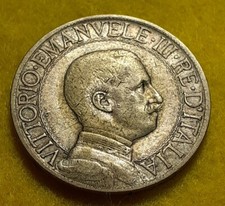 1 LIRA 1908 RARA ARGENTO REGNO VITTORIO EMANUELE III° BB QUADRIGA VELOCE