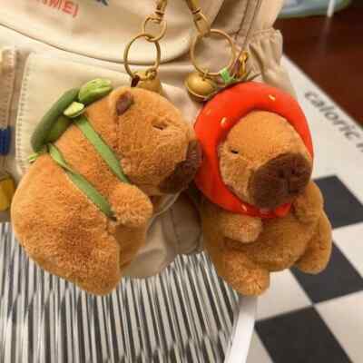 Capybara Plush Toy Keychain Capybara Pendant for Backpack Cute Capybara Plush