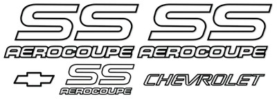 AEROCOUPE MONTE CARLO SS ''Custom'' Vinyl Decal 5pc Set *Outline* *17 Colors*