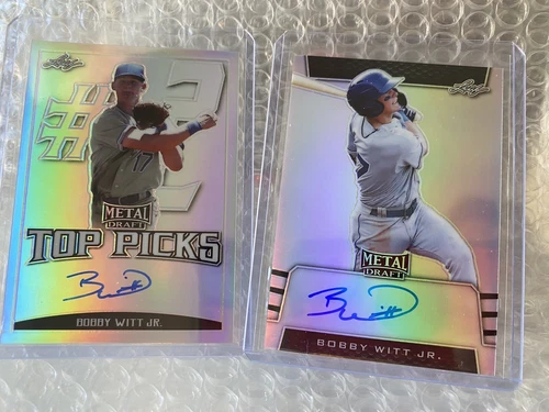 Bobby Witt Jr Auto 2019 Leaf Metal Draft Lot
