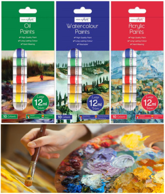 KÜNSTLER MALEN AQUARELL SET Künstler Kunst Handwerk Kinder Aktivität Zuhause Schule Kinder Spaß