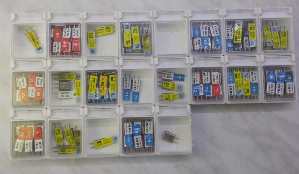 1 - 2x Empfänger Quarz 35MHz FM Rx  K60, K61, K..K79 f. single conversion receiv - Bild 2 von 4
