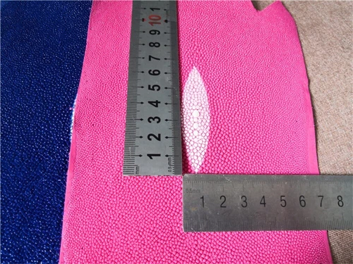 Real Polished Stingray Shagreen Fish Skin Leather Soft Hide Pelt Various colors - Picture 15 of 26