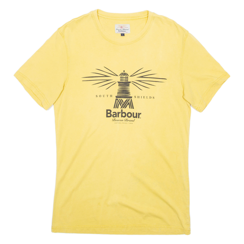 BARBOUR Beacon Brand Mens TShirt Yellow L eBay