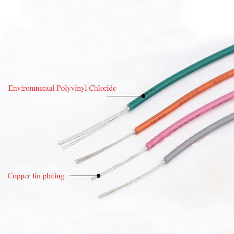 Orange Equipment Wire DIY Electrical Wire Flexible Cable UL1015 12/14/16~24AWG