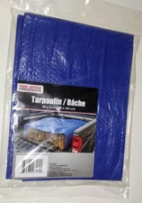 TOOL BENCH HARDWARE/BLUE TARPAULIN (48" x 72") COVERS-WOOD, TOOLS, YARN, ETC!!!