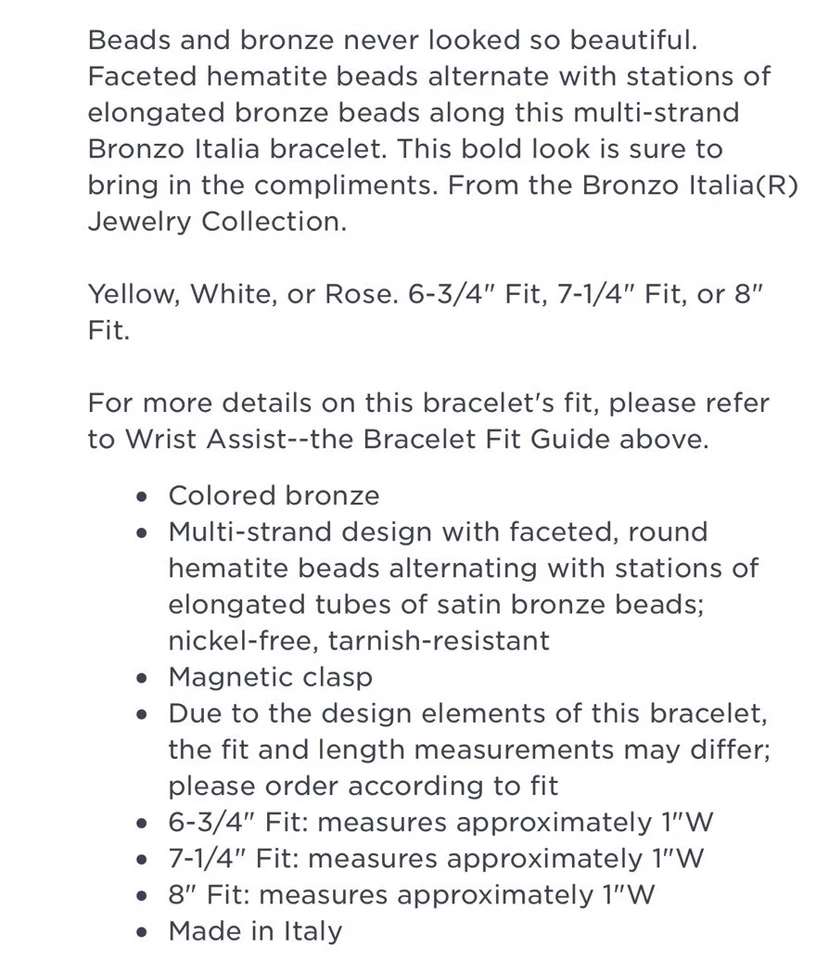 Pulsera Magnética Bronce Multi Hilo Hematita Plata Talla Med Foto 4 de 4