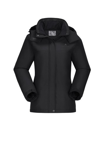 CAMEL CROWN Women's Ski Jacket Thicken Winter Snow Coat Warm Fleece Mountain ...