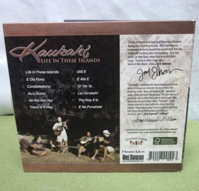 洋楽 KAUKAHI / LIFE IN THESE S KAUKAHI Life In These Islands signed CD Hawaii '07 slack key