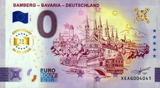 Zero Euro Note - 0 Euro Note - Bamberg - Bavaria - Germany 2025-2 Annive