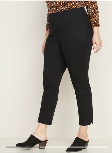 Pants Size 24 Plus Black Cropped | eBay